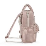 Mochila maternal Praliné vichy moka - Imagen 18
