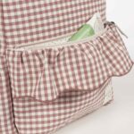 Mochila maternal Praliné vichy moka - Imagen 11