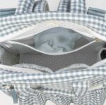 Mochila maternal Praliné Vichy matcha - Imagen 5