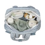 Mochila maternal Praliné Vichy matcha - Imagen 7