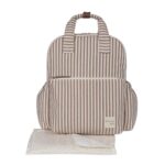 Mochila maternal Praliné Rayas moka