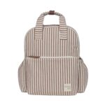 Mochila maternal Praliné Rayas moka - Imagen 13