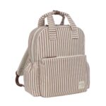 Mochila maternal Praliné Rayas moka - Imagen 14