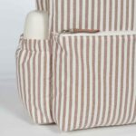 Mochila maternal Praliné Rayas moka - Imagen 7