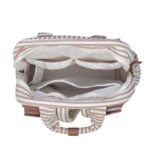 Mochila maternal Praliné Rayas moka - Imagen 3