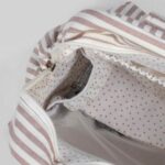 Mochila maternal Praliné Rayas moka - Imagen 4