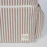 Mochila maternal Praliné Rayas moka - Imagen 12
