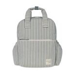 Mochila maternal Praliné Rayas matcha - Imagen 11