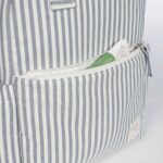 Mochila maternal Praliné Rayas matcha - Imagen 6