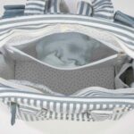 Mochila maternal Praliné Rayas matcha - Imagen 4
