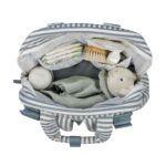 Mochila maternal Praliné Rayas matcha - Imagen 5
