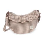 Bolso Crossbody góndola Praliné vichy moka - Imagen 16
