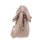 Bolso Crossbody góndola Praliné vichy moka - Imagen 17