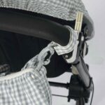 Bolso Crossbody góndola Praliné Vichy Matcha - Imagen 9