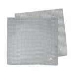Set de 2 muselinas 70x70 Praliné Vichy/Rayas matcha - Imagen 3