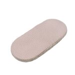 Set de dos sábanas bajeras para cuco Praliné Vichy/rayas moka - Imagen 2