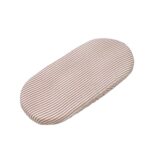 Set de dos sábanas bajeras para cuco Praliné Vichy/rayas moka - Imagen 3