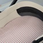 Set de dos sábanas bajeras para cuco Praliné Vichy/rayas moka - Imagen 6