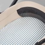 Set de dos sábanas bajeras para cuco Praliné Vichy/rayas matcha - Imagen 5
