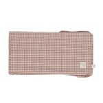 Protector para cuna de 60x120cm Praliné Vichy/rayas moka - Imagen 7