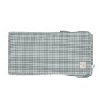 Protector para cuna de 60x120cm Praliné Vichy/rayas matcha - Imagen 9