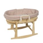 Vestidura para moisés Praliné Vichy/rayas moka - Imagen 5