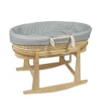 Vestidura para moisés Praliné Vichy/rayas matcha - Imagen 7