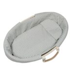 Vestidura para moisés Praliné Vichy/rayas matcha - Imagen 6