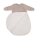 Saco de dormir para invierno Praliné Vichy/rayas moka - Imagen 3