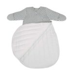 Saco de dormir para invierno Praliné Vichy/rayas matcha - Imagen 3