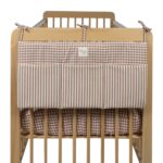 Organizador cuna Praliné Vichy/rayas moka - Imagen 2