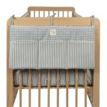 Organizador cuna Praliné Vichy/rayas matcha - Imagen 5