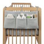 Organizador cuna Praliné Vichy/rayas matcha - Imagen 4