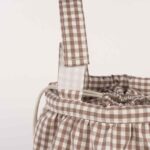 Bolso bucket Praliné Vichy moka - Imagen 5
