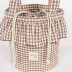 Bolso bucket Praliné Vichy moka - Imagen 4
