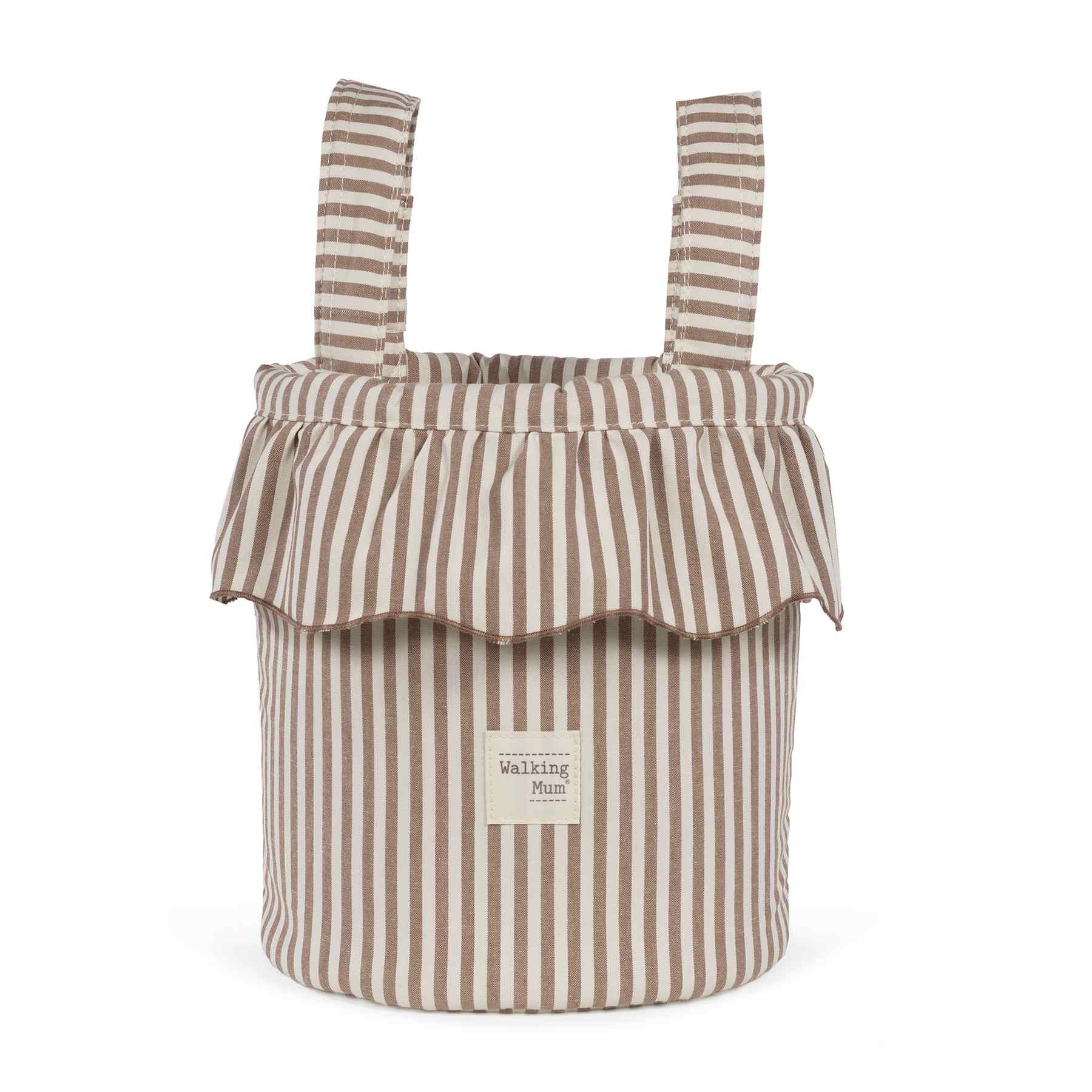 1120800806_a Bolso bucket Praliné Rayas moka - Imagen 1