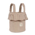 Bolso bucket Praliné Rayas moka - Imagen 8