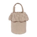 Bolso bucket Praliné Rayas moka - Imagen 9