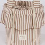 Bolso bucket Praliné Rayas moka - Imagen 5