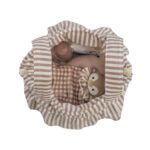 Bolso bucket Praliné Rayas moka - Imagen 3