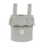 Bolso bucket Praliné Rayas matcha