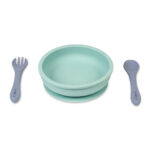 Set de alimentación 5 piezas mist blue+mustard - Imagen 3