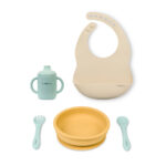 Set de alimentación 5 piezas mustard+mint+sand
