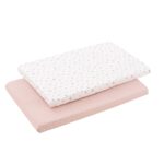 Pack de 2 bajeras para minicuna Doco Calma rosa