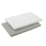 Pack de 2 bajeras para minicuna Doco Calma verde