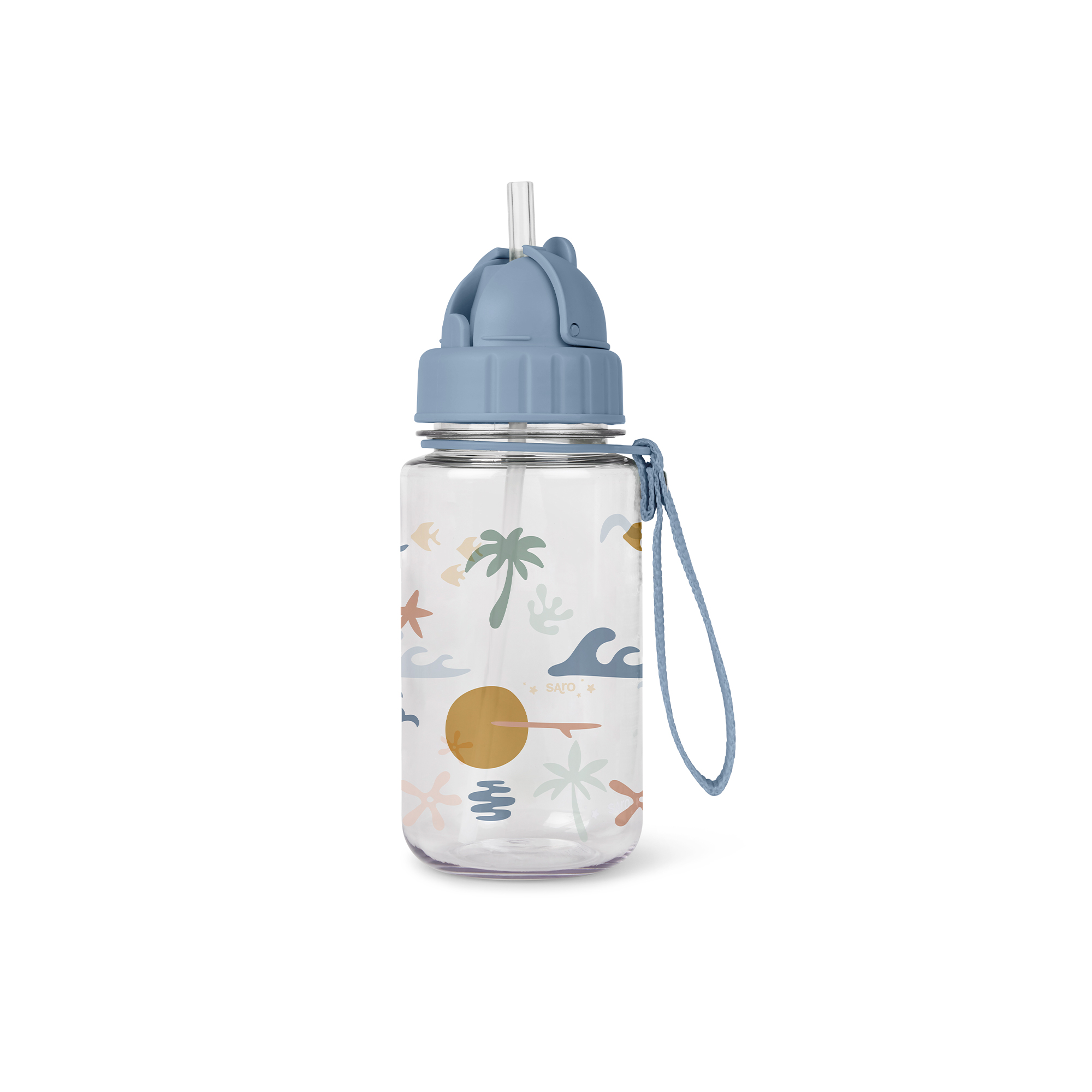 74010 Botella con pajita y colgador Good vibes - Imagen 1