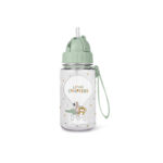 Botella con pajita y colgador Little explorers