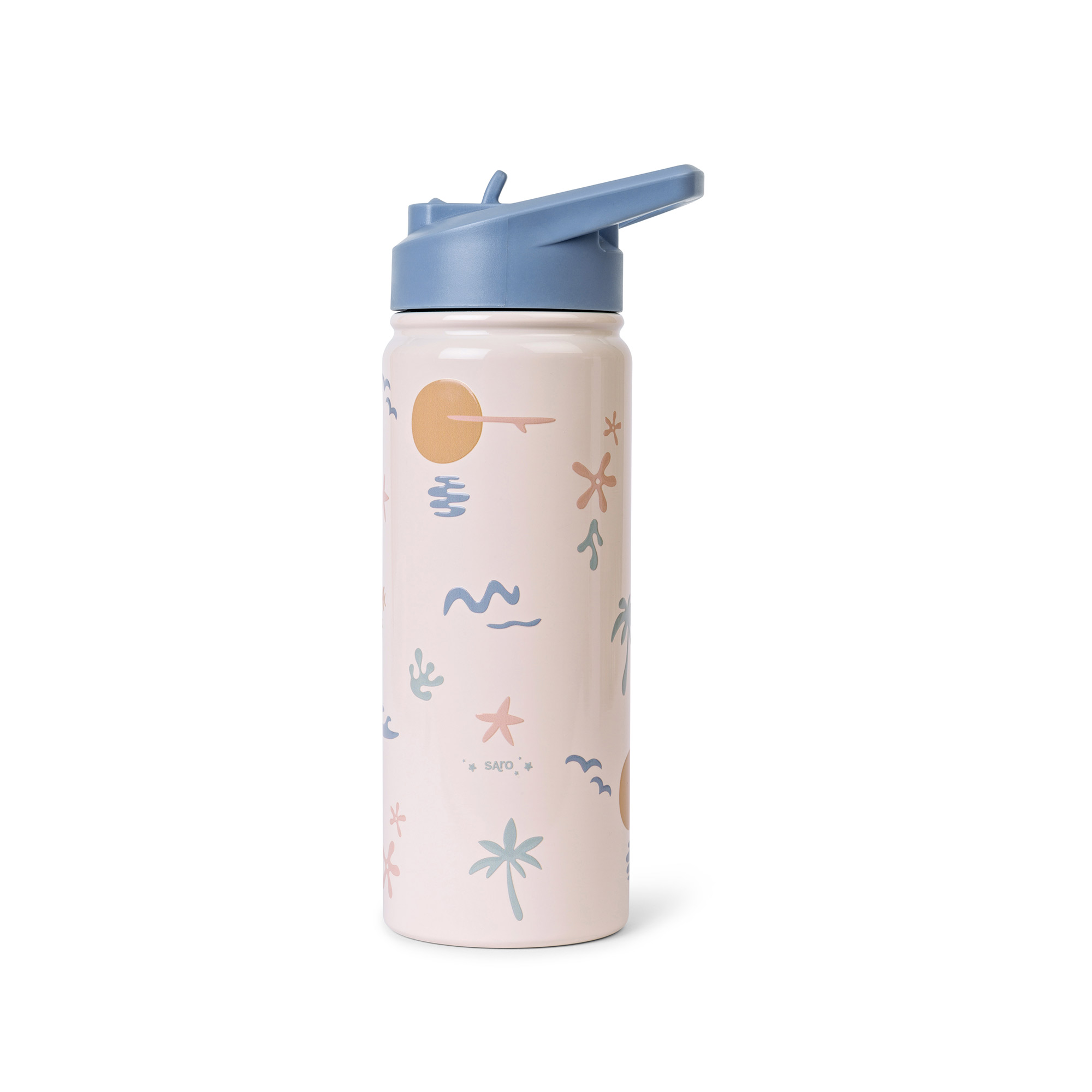 74560 Botella térmica con pajita 500ml. Good vibes - Imagen 1