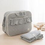 Cambiador de viaje Praliné Vichy matcha - Imagen 3