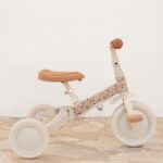 Triciclo 4 en 1 con barra blanco flores - Imagen 12